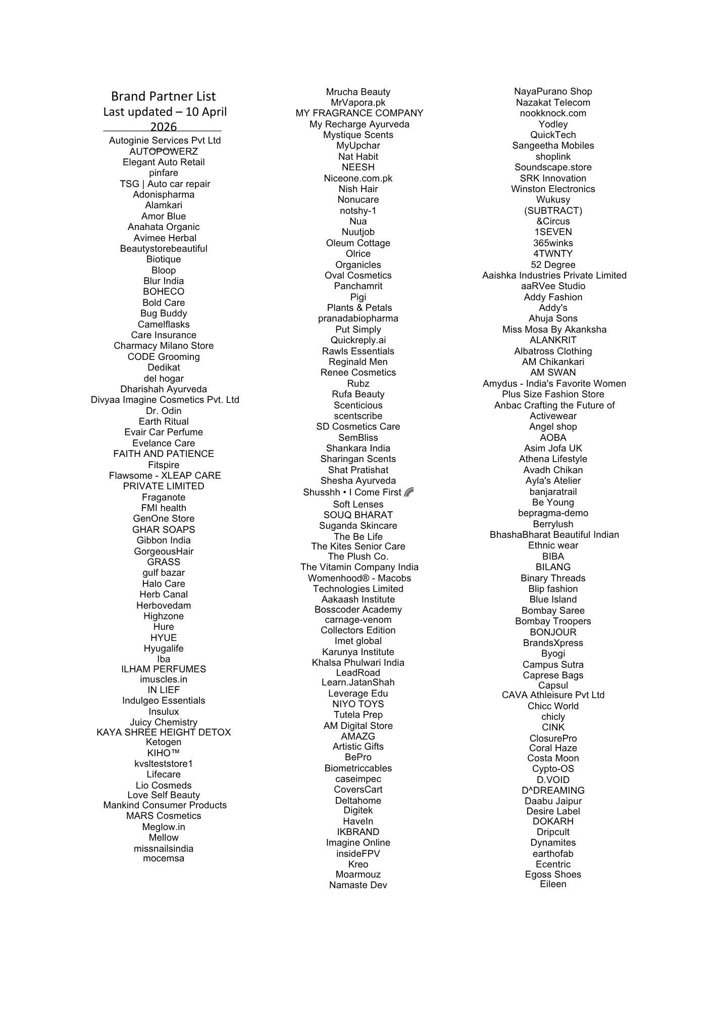 D2C brands overview — sheet 1 of 14
