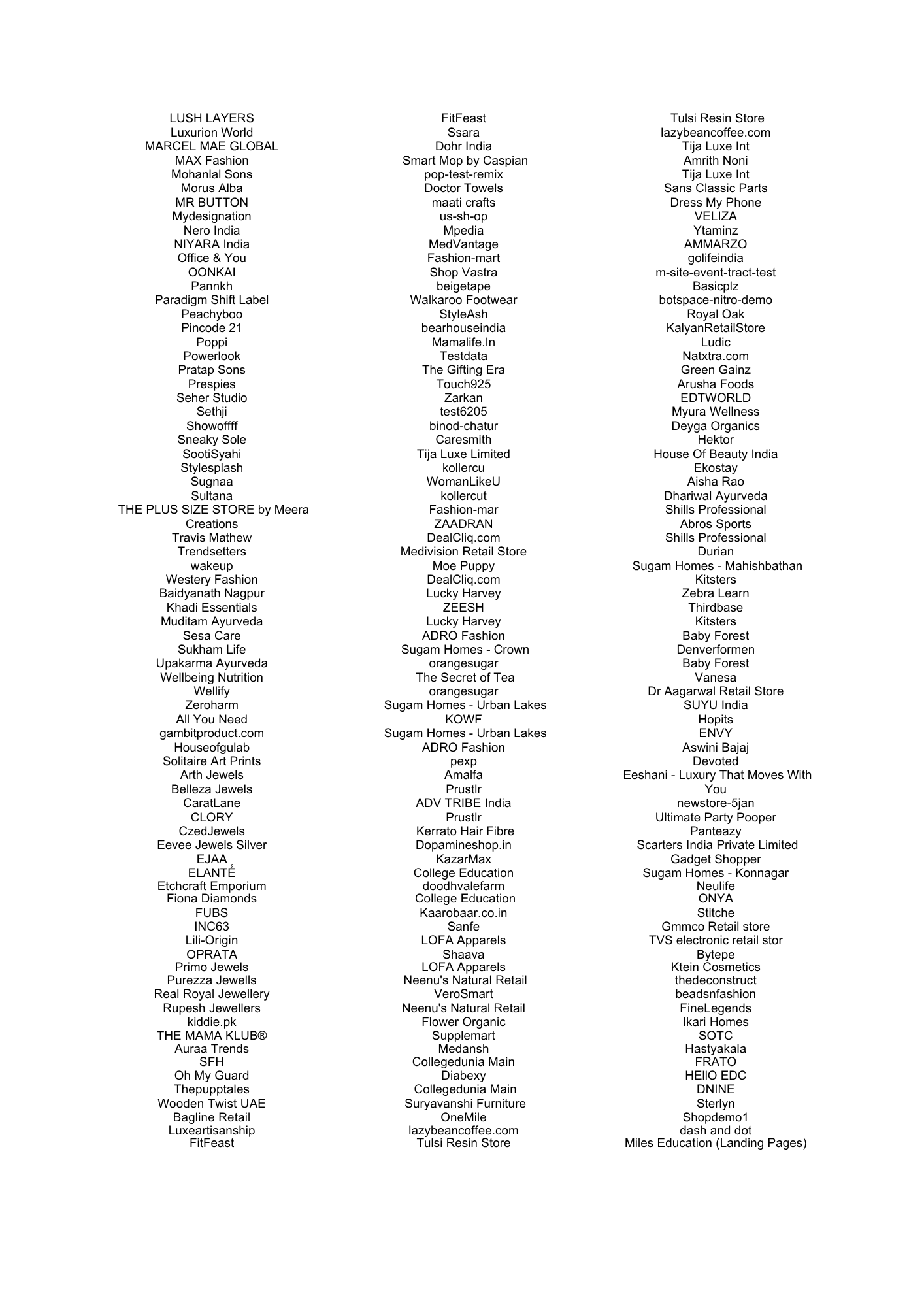 D2C brands overview — sheet 13 of 14