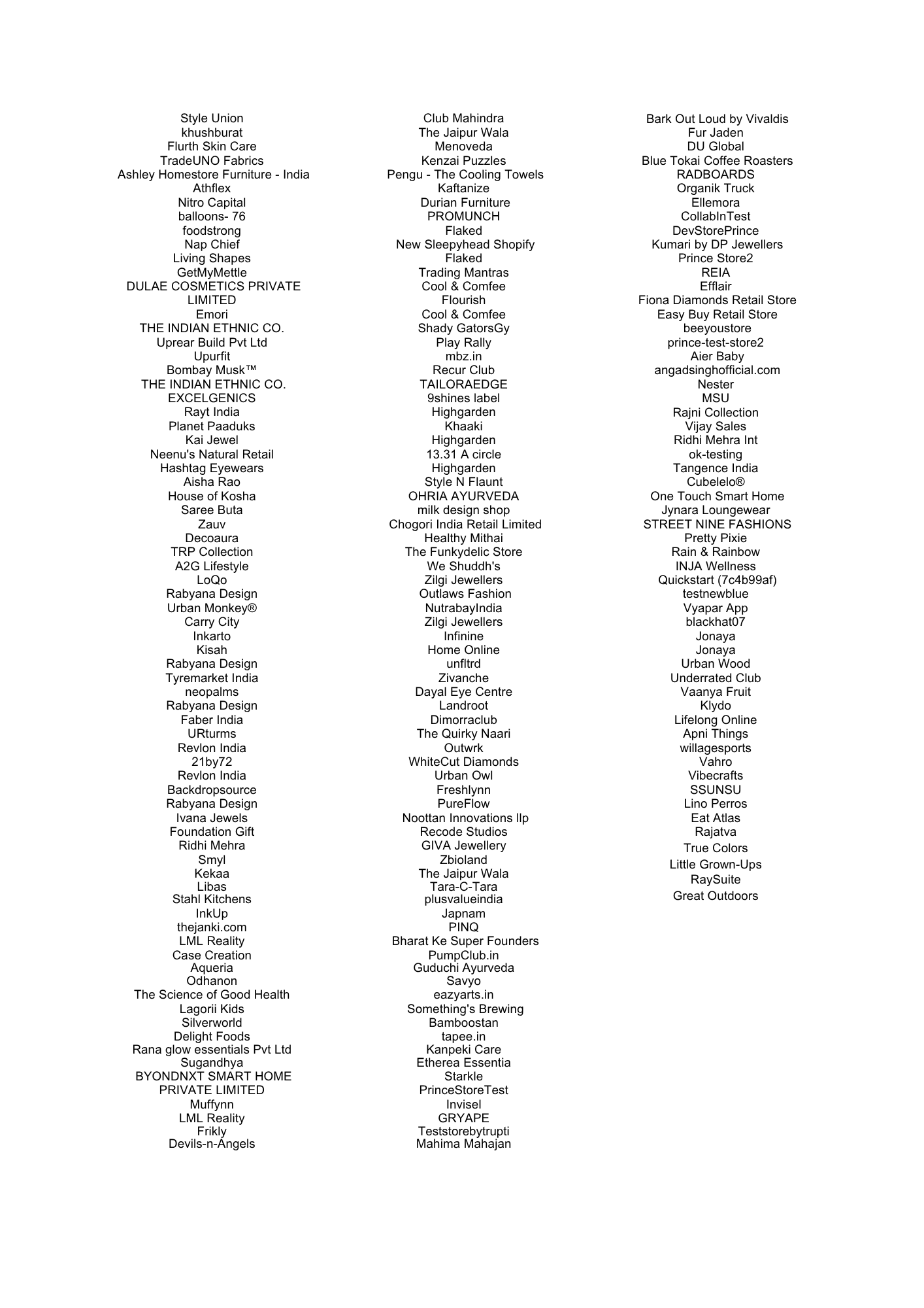 D2C brands overview — sheet 14 of 14
