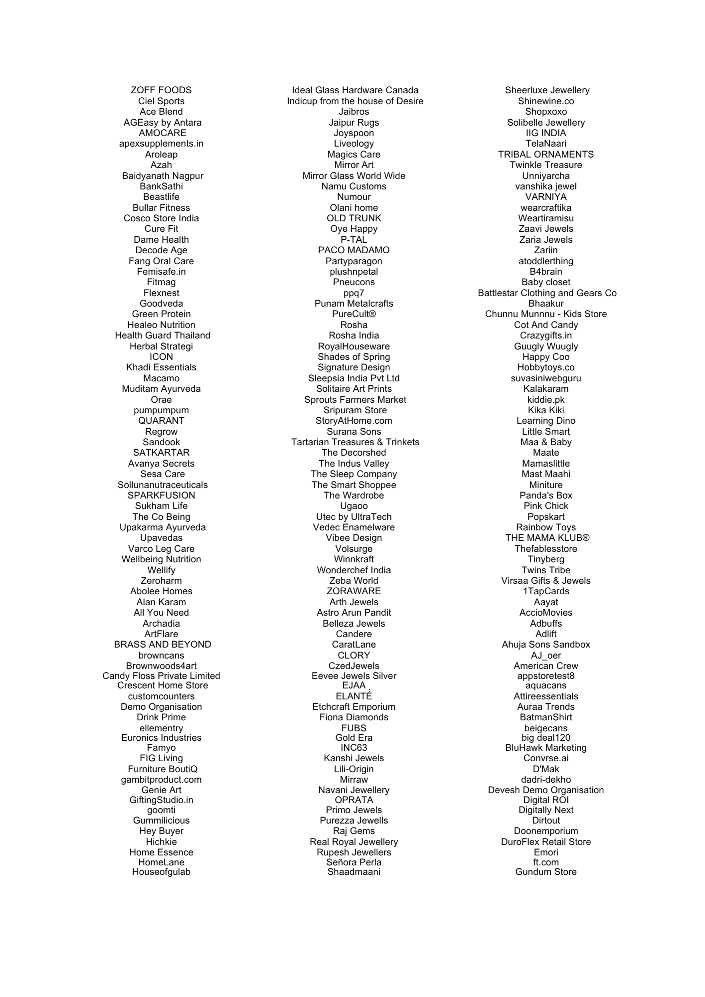 D2C brands overview — sheet 3 of 14
